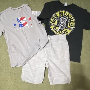 Under Armour, Arizona Jean Co, Gas Monkey Boys XL Outfit Set Gray/Black